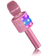 BONAOK mikrofon pro děti bezdrátový, Magic Sound Karaoke mikrofon, 4v1 Bluetooth karaoke stroj, Karaoke mikrofonní zpívání pro d